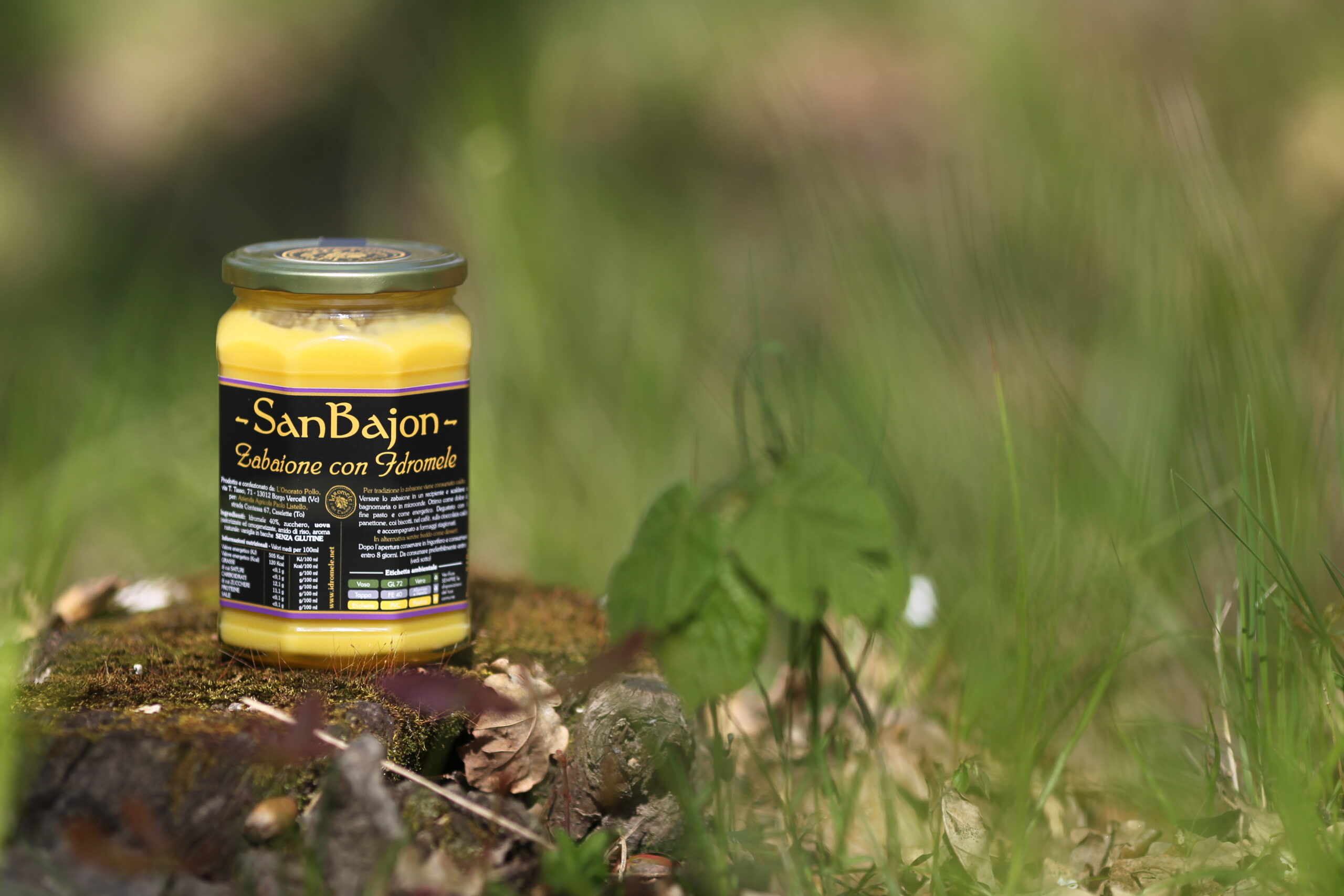 Vasetto di SanBajon, zabaione all'idromele di Idromele dei Taurini con informazioni nutrizionali