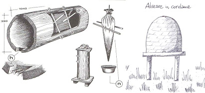 Pittura rupestre di un antico raccoglitore di miele
